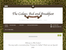 Tablet Screenshot of cedarsnowbnb.com